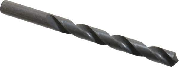Hertel - 10.2mm 118° High Speed Steel Jobber Drill - Oxide Finish, Right Hand Cut, Spiral Flute, Straight Shank, 133mm OAL, Standard Point - Industrial Tool & Supply