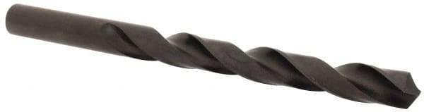 Hertel - 10.8mm 118° High Speed Steel Jobber Drill - Oxide Finish, Right Hand Cut, Spiral Flute, Straight Shank, 140mm OAL, Standard Point - Industrial Tool & Supply