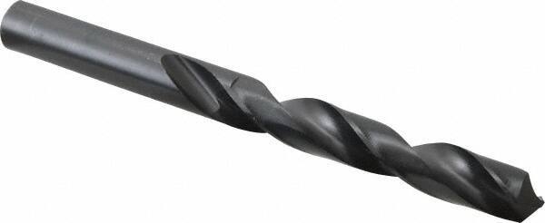 Hertel - 16.5mm 118° High Speed Steel Jobber Drill - Oxide Finish, Right Hand Cut, Spiral Flute, Straight Shank, 181mm OAL, Standard Point - Industrial Tool & Supply