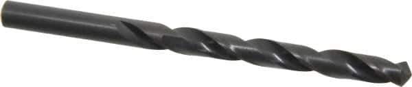 Hertel - 8.5mm 118° High Speed Steel Jobber Drill - Oxide Finish, Right Hand Cut, Spiral Flute, Straight Shank, 121mm OAL, Standard Point - Industrial Tool & Supply