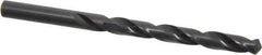 Hertel - 8.5mm 118° High Speed Steel Jobber Drill - Oxide Finish, Right Hand Cut, Spiral Flute, Straight Shank, 121mm OAL, Standard Point - Industrial Tool & Supply