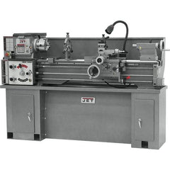 Jet - 13" Swing, 120" Between Centers, 230 Volt, Single Phase Bench Lathe - 5MT Taper, 2 hp, 70 to 1,600 RPM, 1-3/8" Bore Diam - Industrial Tool & Supply