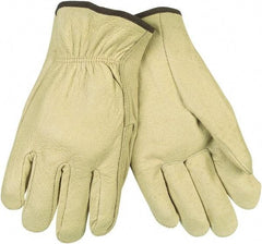 MCR Safety - Size L General Protection Work Gloves - For Work & Driver, Uncoated, Natural, Paired - Industrial Tool & Supply
