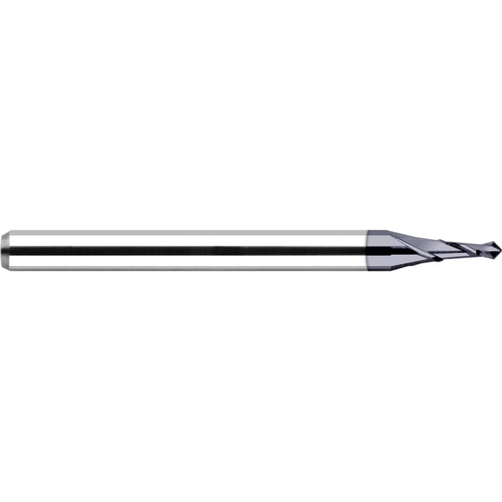 60° 1/4″ Diam 2-1/2″ OAL 2-Flute Solid Carbide Spotting Drill AlTiN Finish, 3/4″ Flute Length, 1/4″ Shank Diam