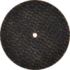 Made in USA - 1-1/2" 60 Grit Aluminum Oxide Cutoff Wheel - 1/32" Thick, 1/16" Arbor, 40,744 Max RPM, Use with Die Grinders - Industrial Tool & Supply