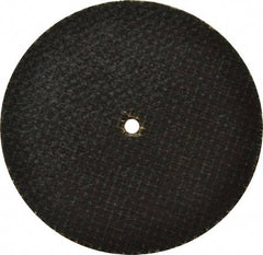 Made in USA - 2-1/2" 46 Grit Aluminum Oxide Cutoff Wheel - 1/16" Thick, 1/8" Arbor, 24,450 Max RPM, Use with Die Grinders - Industrial Tool & Supply
