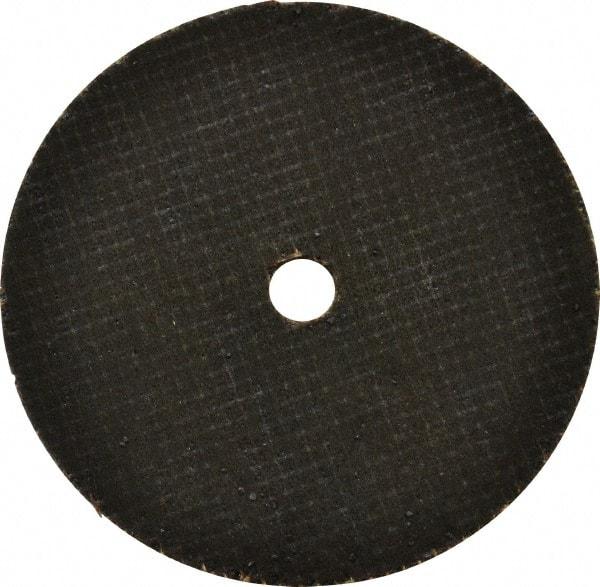 Made in USA - 2-1/2" 46 Grit Aluminum Oxide Cutoff Wheel - 1/16" Thick, 1/4" Arbor, 24,450 Max RPM, Use with Die Grinders - Industrial Tool & Supply