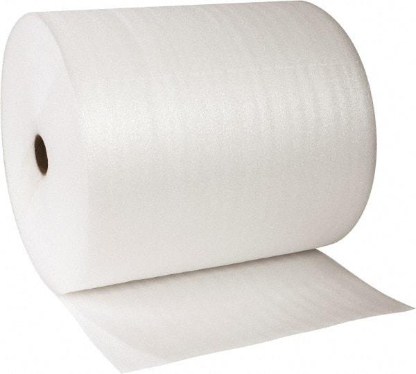 Value Collection - 375' Long x 24" Wide x 3/32" Thick, Polyethylene Foam - White - Industrial Tool & Supply