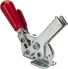 De-Sta-Co - 295 Lb Holding Capacity, Horizontal Handle, Manual Hold Down Toggle Clamp - 58° Handle Movement, 71° Bar Opening, U-Bar, Flanged Base, Electro-Plated Zinc, Carbon Steel - Industrial Tool & Supply