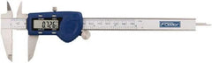 Fowler - 0 to 150mm Range, 0.01mm Resolution, Electronic Caliper - Stainless Steel with 1.56" Stainless Steel Jaws, 0.02mm Accuracy - Industrial Tool & Supply