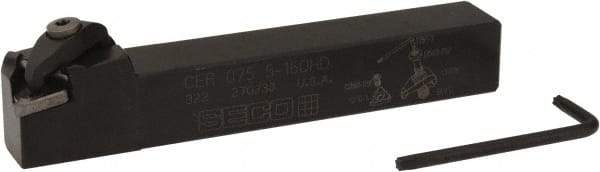 Seco - External Thread, Right Hand Cut, 3/4" Shank Width x 3/4" Shank Height Indexable Threading Toolholder - 5" OAL, 16ER Insert Compatibility, CE Toolholder, Series Snap Tap - Industrial Tool & Supply