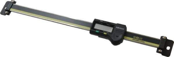 Mitutoyo - 0 to 8 Inch, 0.01mm Resolution Horizontal Electronic Linear Scale - 0.001 Inch Accuracy, Data Output, SR44 Battery - Industrial Tool & Supply