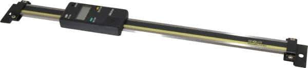 Mitutoyo - 0 to 8 Inch, 0.01mm Resolution Vertical Electronic Linear Scale - 0.001 Inch Accuracy, Data Output, SR44 Battery - Industrial Tool & Supply