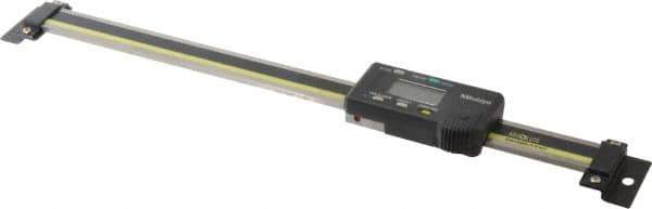 Mitutoyo - 0 to 8 Inch, 0.01mm Resolution Horizontal Electronic Linear Scale - 0.001 Inch Accuracy, Data Output, SR44 Battery - Industrial Tool & Supply