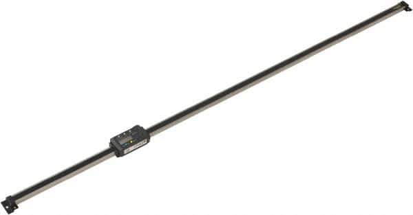 Mitutoyo - 0 to 40 Inch, 0.01mm Resolution Horizontal Electronic Linear Scale - 0.0025 Inch Accuracy, Data Output, SR44 Battery - Industrial Tool & Supply