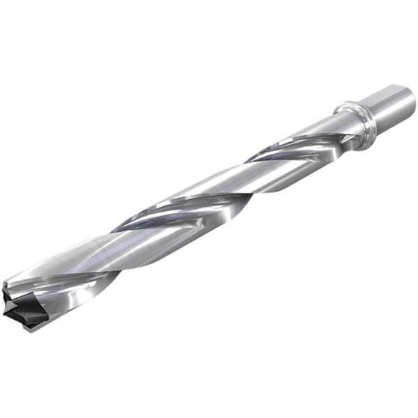 Iscar - 1.417 to 1-29/64" Diam, 1.5xD, 2.12" Max Drill Depth, 1-1/4" Shank Diam, 6.12" OAL, Replaceable Tip Drill - HFP-IQ Insert, 36 Seat Size, DFN Toolholder, Series ChamIOdrill - Industrial Tool & Supply