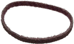 Brite Star - 1/2" Wide x 18" OAL, Aluminum Oxide Abrasive Belt - Aluminum Oxide, Medium, Nonwoven, Series SC-BS - Industrial Tool & Supply
