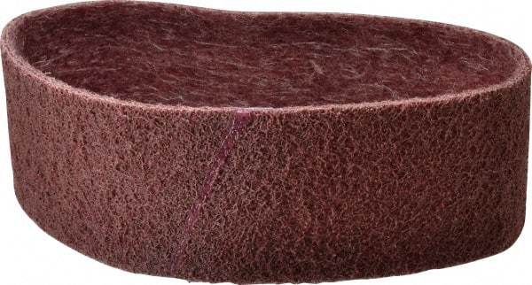 Brite Star - 3" Wide x 24" OAL, Aluminum Oxide Abrasive Belt - Aluminum Oxide, Medium, Nonwoven, Series SC-BS - Industrial Tool & Supply