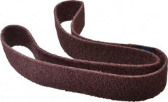 Brite Star - 2" Wide x 60" OAL, Aluminum Oxide Abrasive Belt - Aluminum Oxide, Medium, Nonwoven, Series SC-BS - Industrial Tool & Supply