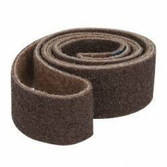 Brite Star - 2" Wide x 72" OAL, Aluminum Oxide Abrasive Belt - Aluminum Oxide, Coarse, Nonwoven, Series SC-BS - Industrial Tool & Supply