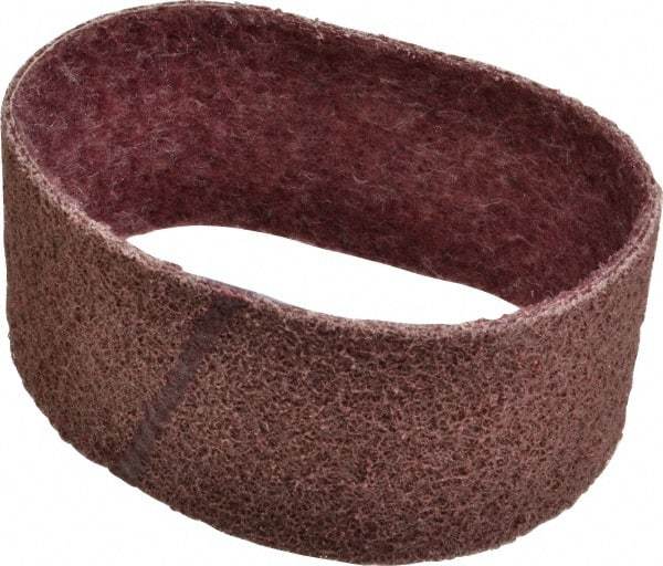 Brite Star - 3" Wide x 18" OAL, Aluminum Oxide Abrasive Belt - Aluminum Oxide, Medium, Nonwoven, Series SC-BS - Industrial Tool & Supply