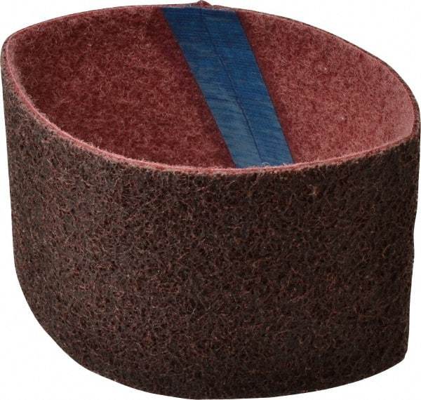 Brite Star - 3-1/2" Wide x 15-1/2" OAL, Silicon Carbide Abrasive Belt - Silicon Carbide, Medium, Nonwoven, Series SC-LS - Industrial Tool & Supply