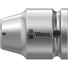 Wera - Socket Adapters & Universal Joints Type: Square-Drive to Hex Bit Adapter Female Size: 1/2 Socket Drive to 5/16 Hex - Industrial Tool & Supply