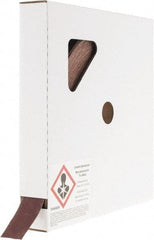 Tru-Maxx - 1" x 50 Yd 240 Grit Aluminum Oxide Cloth Roll - Very Fine Grade, J Weighted Backing - Industrial Tool & Supply