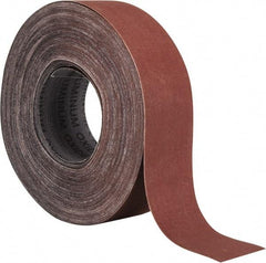 Tru-Maxx - 2" x 50 Yd 500 Grit Aluminum Oxide Cloth Roll - Super Fine Grade, J Weighted Backing - Industrial Tool & Supply
