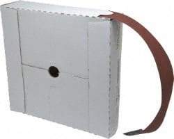 Tru-Maxx - 2" x 50 Yd 240 Grit Aluminum Oxide Cloth Roll - Very Fine Grade, J Weighted Backing - Industrial Tool & Supply
