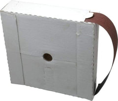 Tru-Maxx - 2" x 50 Yd 100 Grit Aluminum Oxide Cloth Roll - Fine Grade, J Weighted Backing - Industrial Tool & Supply