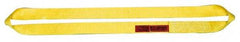 Lift-All - 10' Long x 1" Wide, 2,400 Lb Vertical Capacity, 1 Ply, Nylon Web Sling - 1,900 Lb Choker Capacity, Yellow - Industrial Tool & Supply