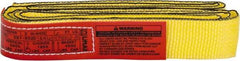 Lift-All - 6' Long x 2" Wide, 2,400 Lb Vertical Capacity, 1 Ply, Nylon Endless Web Sling - 1,900 Lb Choker Capacity, Yellow - Industrial Tool & Supply