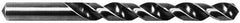 Interstate - 1/2" 140° High Speed Steel Jobber Drill - Bright Finish, Right Hand Cut, Spiral Flute, Straight Shank, 6" OAL, Standard Point - Industrial Tool & Supply