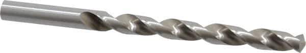 Interstate - 5/16" 140° High Speed Steel Jobber Drill - Bright Finish, Right Hand Cut, Spiral Flute, Straight Shank, 4-1/2" OAL, Standard Point - Industrial Tool & Supply