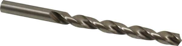Interstate - Letter O 140° High Speed Steel Jobber Drill - Bright Finish, Right Hand Cut, Spiral Flute, Straight Shank, 4-1/2" OAL, Standard Point - Industrial Tool & Supply