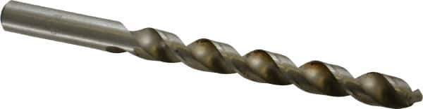 Interstate - Letter Z 140° High Speed Steel Jobber Drill - Bright Finish, Right Hand Cut, Spiral Flute, Straight Shank, 5-1/4" OAL, Standard Point - Industrial Tool & Supply