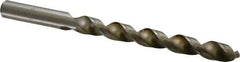 Interstate - Letter Z 140° High Speed Steel Jobber Drill - Bright Finish, Right Hand Cut, Spiral Flute, Straight Shank, 5-1/4" OAL, Standard Point - Industrial Tool & Supply