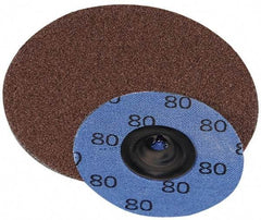 Superior Abrasives - 3" Disc Diam, 40 Grit, Aluminum Oxide Quick Change Disc - Type S Attaching System, Coated, Coarse Grade - Industrial Tool & Supply