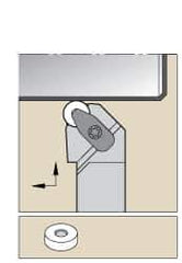 Kennametal - DRGN, Left Hand Cut, 1" Shank Height x 1" Shank Width, Negative Rake Indexable Turning Toolholder - 6" OAL, RN..43. Insert Compatibility, Series Kenclamp - Industrial Tool & Supply