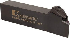 Kennametal - DVJN, Left Hand Cut, 3° Lead Angle, 1-1/4" Shank Height x 1" Shank Width, Negative Rake Indexable Turning Toolholder - 6" OAL, VN..33. Insert Compatibility, Series Kenclamp - Industrial Tool & Supply