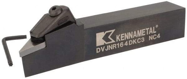 Kennametal - DVJN, Right Hand Cut, 1" Shank Height x 1" Shank Width, Negative Rake Indexable Turning Toolholder - 6" OAL, VN.. 432 Insert Compatibility, Series Kenclamp - Industrial Tool & Supply