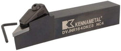 Kennametal - DVJN, Right Hand Cut, 1" Shank Height x 1" Shank Width, Negative Rake Indexable Turning Toolholder - 6" OAL, VN.. 432 Insert Compatibility, Series Kenclamp - Industrial Tool & Supply