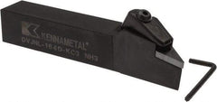 Kennametal - DVJN, Left Hand Cut, 3° Lead Angle, 1" Shank Height x 1" Shank Width, Negative Rake Indexable Turning Toolholder - 6" OAL, VN.. Insert Compatibility, Series Kenclamp - Industrial Tool & Supply