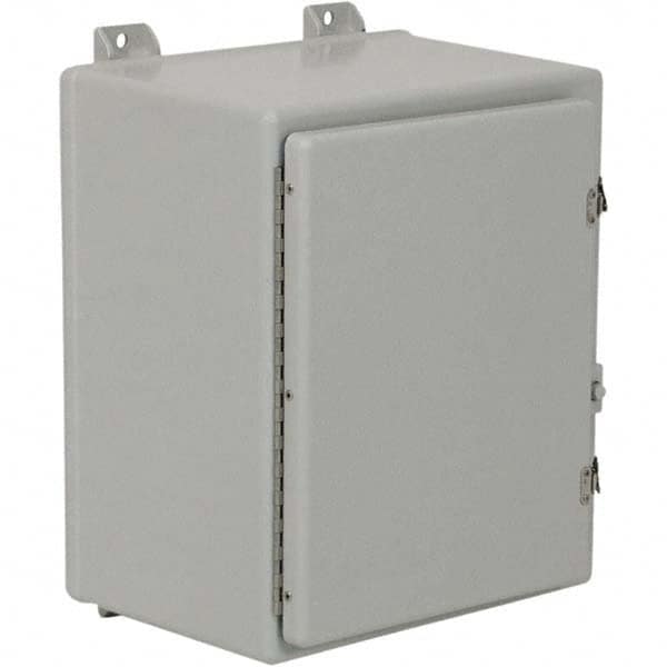 Wiegmann - NEMA 4X Fiberglass Standard Enclosure with Continuous Hinge Cover - Industrial Tool & Supply