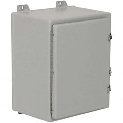 Wiegmann - NEMA 4X Fiberglass Standard Enclosure with Continuous Hinge Cover - Industrial Tool & Supply