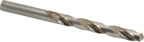 Interstate - 27/64" 118° High Speed Steel Jobber Drill - Bright Finish, Right Hand Cut, Spiral Flute, Straight Shank, 5-3/8" OAL, Standard Point - Industrial Tool & Supply