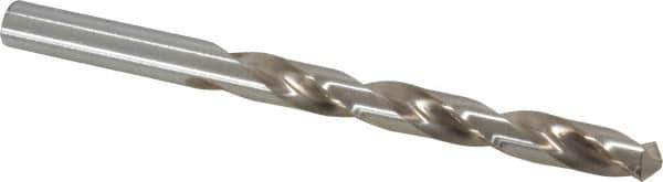 Interstate - Letter V 118° High Speed Steel Jobber Drill - Bright Finish, Right Hand Cut, Spiral Flute, Straight Shank, 5" OAL, Standard Point - Industrial Tool & Supply