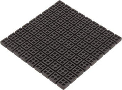 Mason Ind. - 18" Long x 18" Wide x 3/4" Thick, Rubber, Machinery Leveling Pad & Mat - 14,580 Lb Max Load, Black - Industrial Tool & Supply