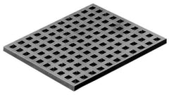 Mason Ind. - 18" Long x 36" Wide x 5/16" Thick, Neoprene, Machinery Leveling Pad & Mat - 38,880 Lb Max Load, Black - Industrial Tool & Supply